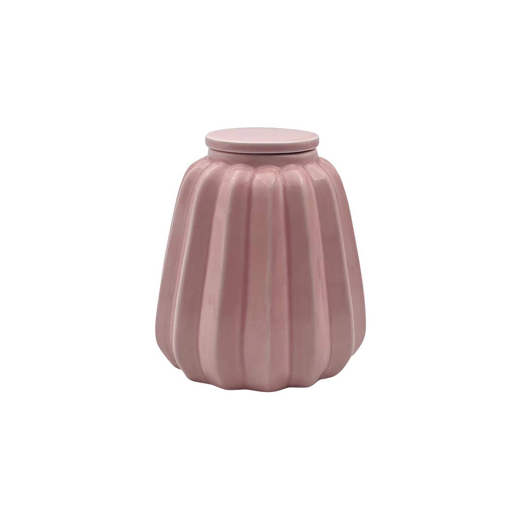 Opjet Paris - Vente Vases - Vase pot Ondule rose D17,5 H22cm0
