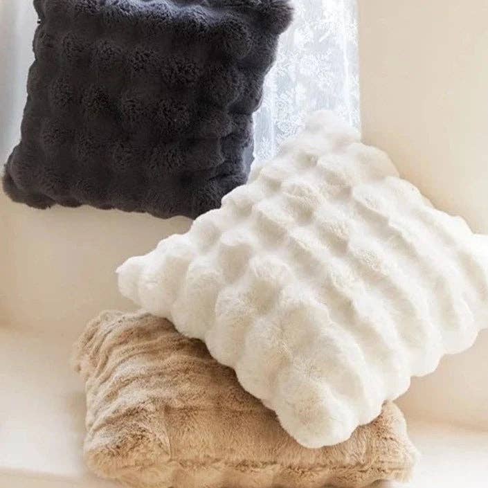 BRECK + FOX – wholesale Throw pillow cover – Rabbit Faux Fur Pillow Cover2