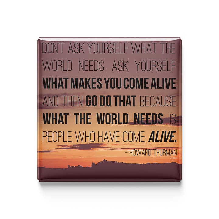 Aimant d'art - Qu'est-ce qui vous fait vibrer Citation inspirante pour la vente par Juniper & Spruce