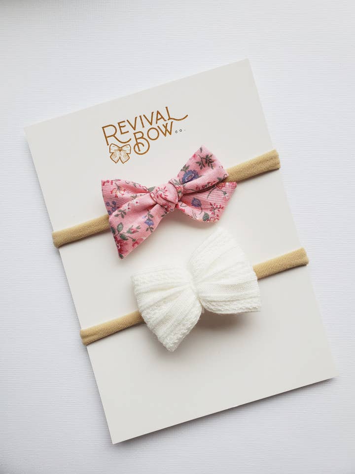 Laço Floral Verão: Bandolete por atacado de Revival Bow Co.