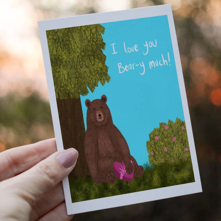 Love you Bear-y much for wholesale by Marylin Hoffman Art