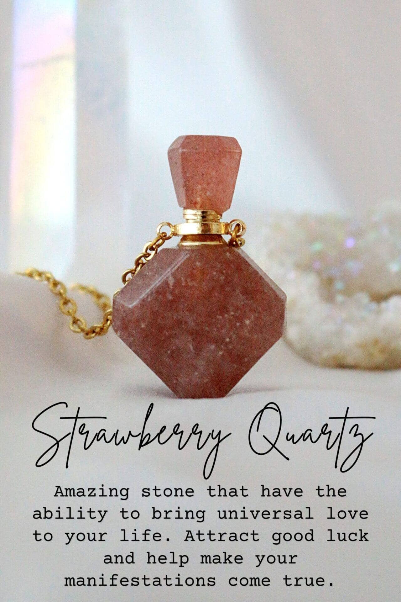 Divine Dulcet - Wholesale Halskettinghanger - Toverdrankflessen | 24 karaats halskettingen met natuurlijke kristallen2