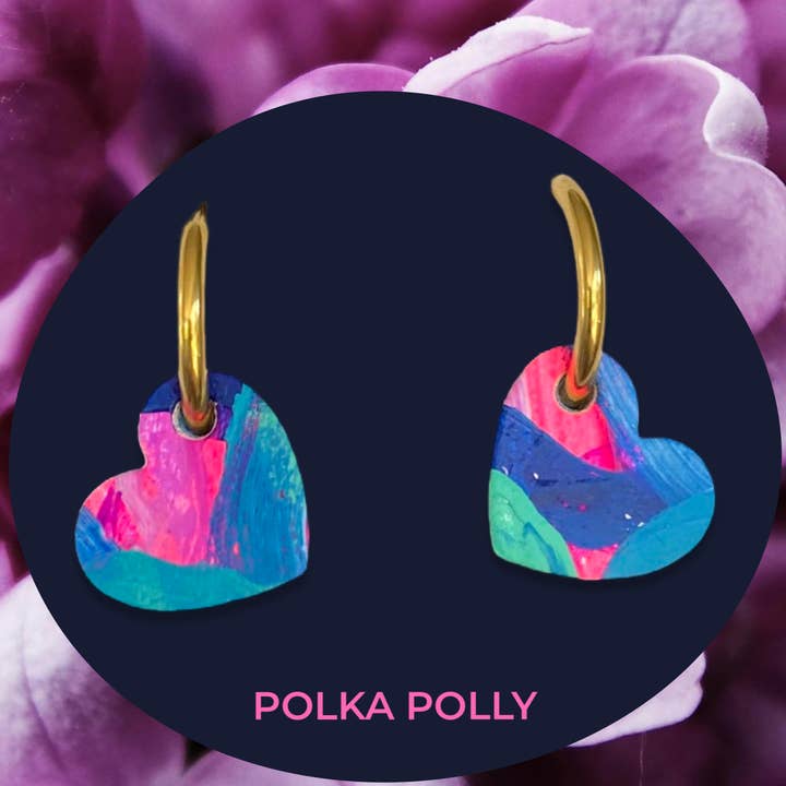 Herzreifen - Blau für den Großhandel von Polka Polly