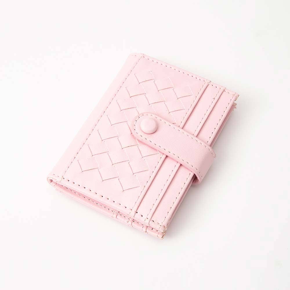 Sensibling Corp. – Engroshandel Kortetui - Dame – Klassisk vævet kortholder i kunstlæder4