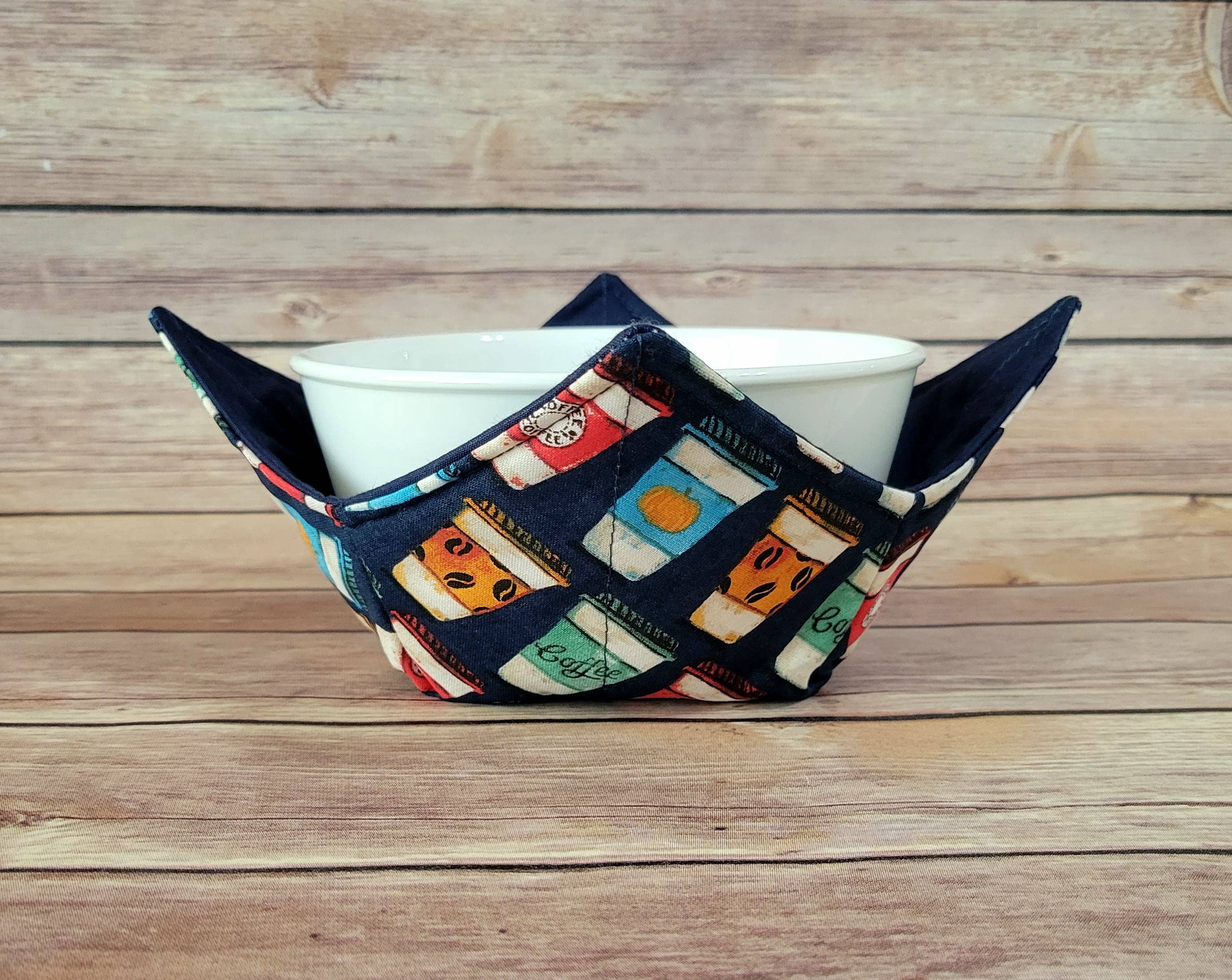 Burpie Bibs Boutique - Wholesale Oven Mitt/Pot Holder - Coffee Cups Bowl Cozy Hot Pad, Latte Cups Padded Bowl Holder1
