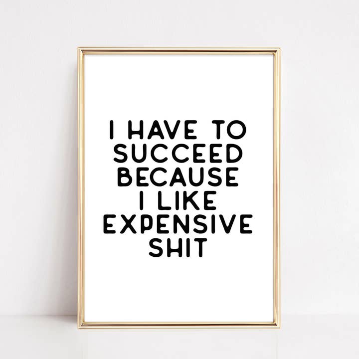 Funny Office Wall Art Print | Expensive Shit for wholesale by KIKIANDNIM