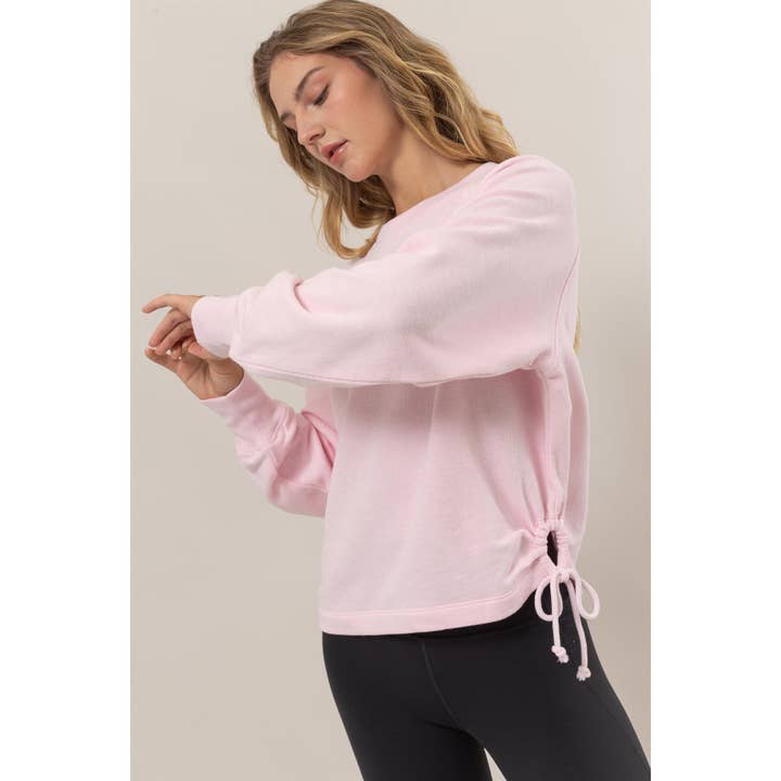 Double Zero - Wholesale Sweatshirt - Women's - Drawstring Hem Sweatshirt12