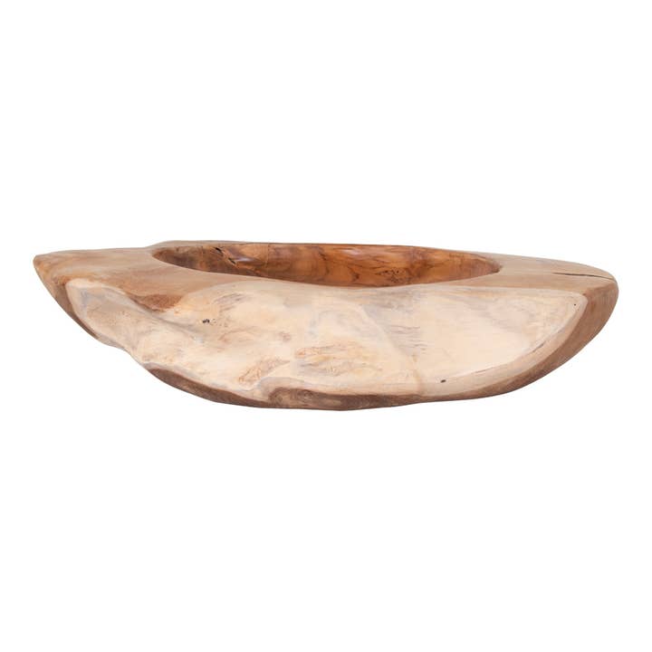 Rio Teak Bowl - Large bowl in teak Ø40xh12 cm for wholesale on Faire3