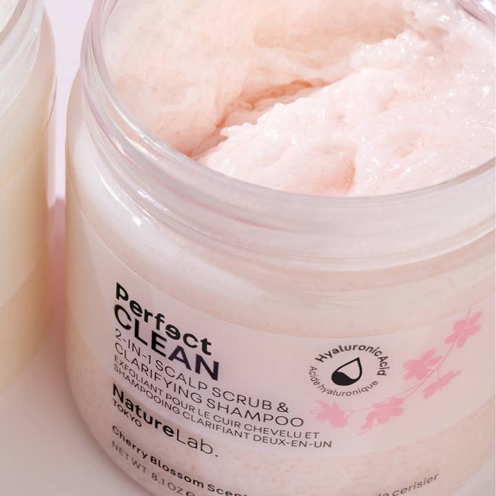 Naturelab. TOKYO - Wholesale Scalp/Hair Treatment - Perfect Clean 2in1 Scalp Scrub + Clarifying Shampoo (Sakura)2