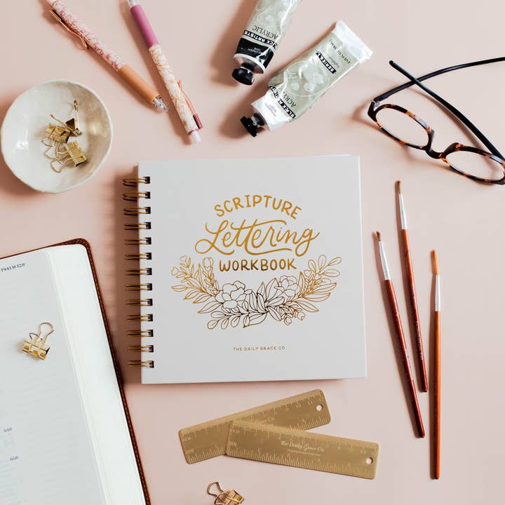 Daily Grace Scripture Lettering Workbook for wholesale by The Daily Grace Co