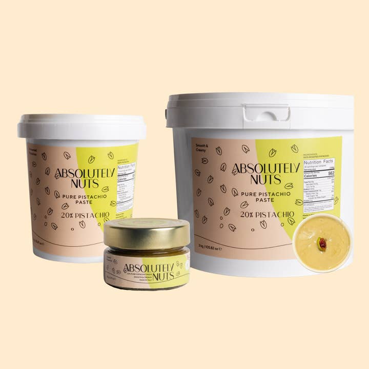 Pistachio Cream 20% for wholesale by Absolutely Nuts