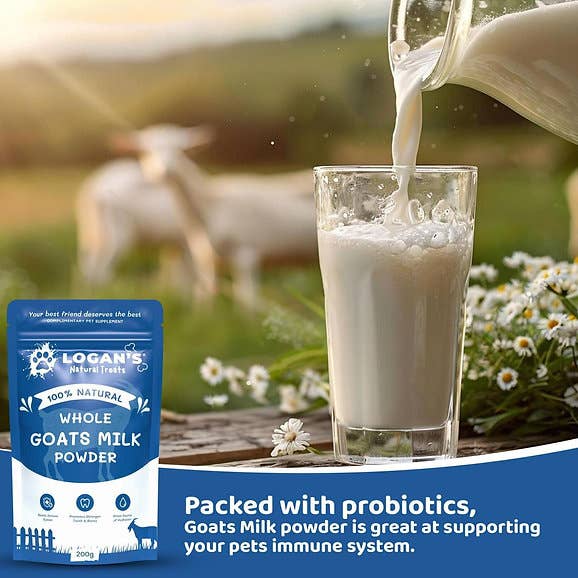 Logan’s – Engroshandel Kæledyrskosttilskud – Hund – Logan’s hel gedemælks pulver - (kan ikke eksporteres uden for Storbritannien)2