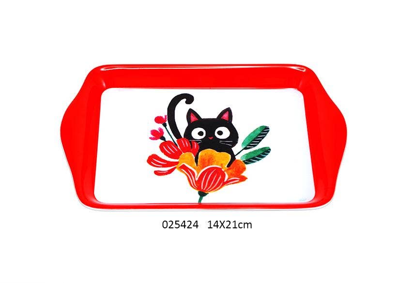 Faye - Wholesale Decorative Tray - 'Pansy' Tray 14 X 21 cm