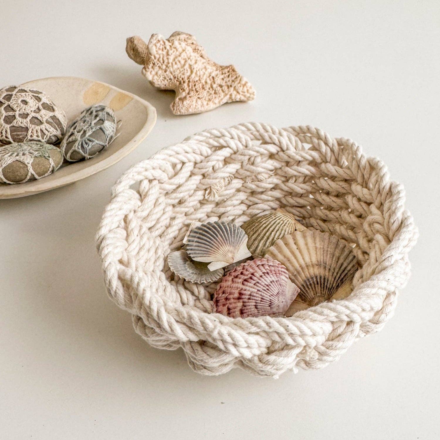 Flax & Twine - Wholesale DIY Craft Kit - Josie Mini Rope Bowl (Makes 2)2
