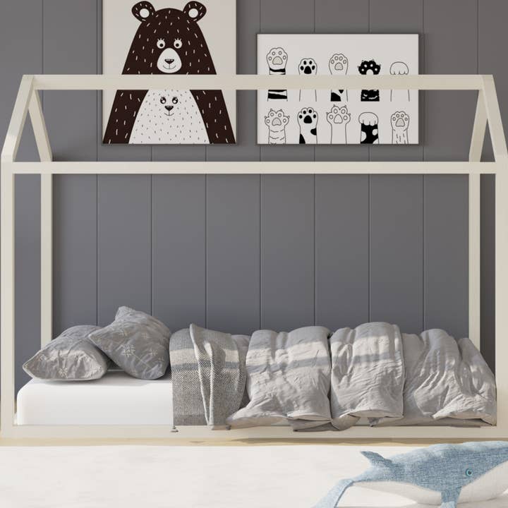 Home Design - Wholesale Bed - Kids & Baby - Home Design Perry Twin Solid Wood Canopy Bed Frame9