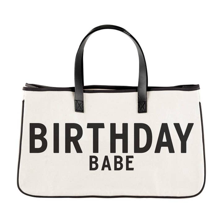 Canvas Tote - Birthday Babe for wholesale by Angle
