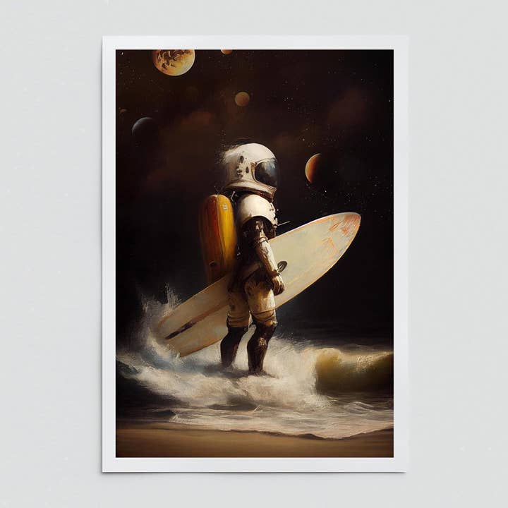 Dikhotomy - Wholesale Art Print - Mi día de surf espacial impresión artística