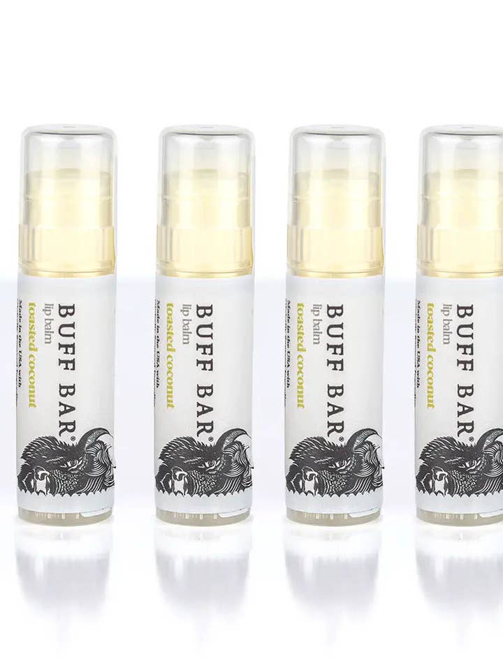 Toasted Coconut Lip Balm 4-Pack, 0.25 oz for wholesale by Big Crazy Buffalo