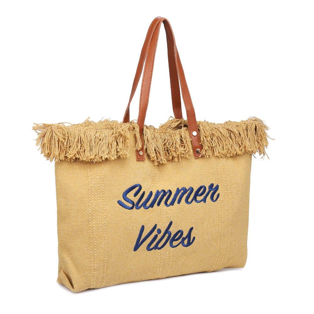 Urban Expressions - Wholesale Beach Bag - Summer Vibes Fringe Beach Tote6