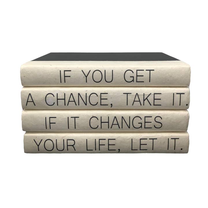 Si vous avez une chance... Couverture noire 9,5" de large 5" de haut pour la vente par E. Lawrence, Ltd.