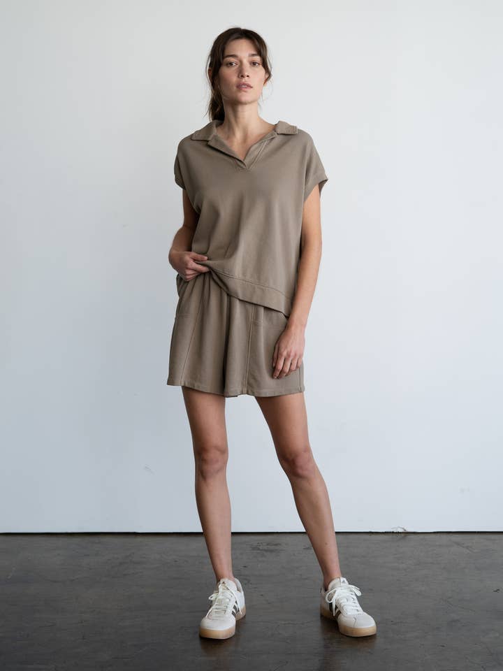 TOP SUDADERA CON CUELLO RELAJADO para venta al por mayor de ELLE GREY