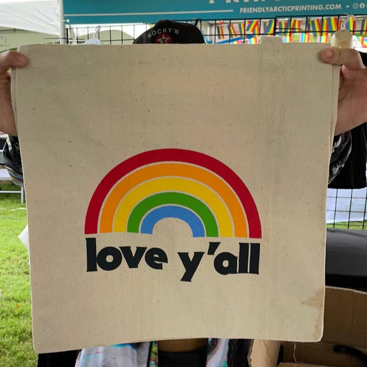 Love Y'all Tote for wholesale by Friendly Arctic