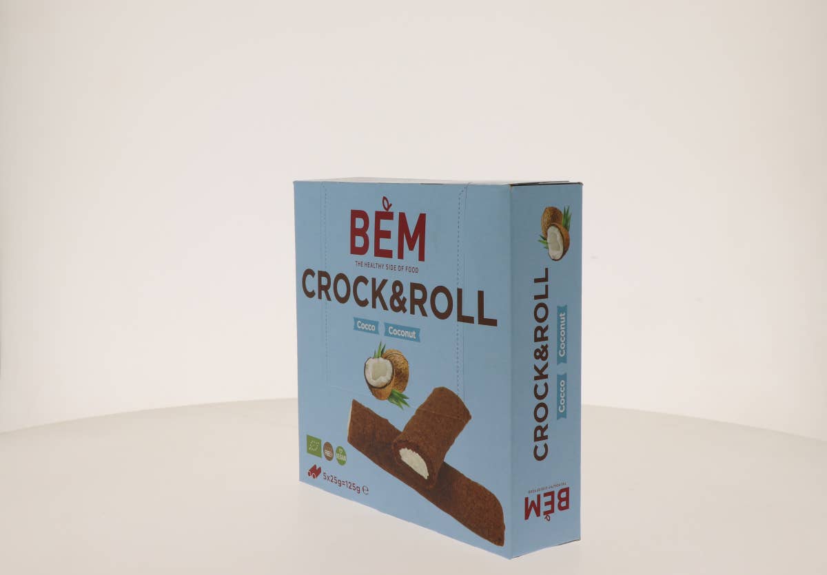 Stella Foods s.r.l. - Wholesale Snack Bar - Crock&Roll Organic Coconut Gluten Free - Multipack (5x25g)4