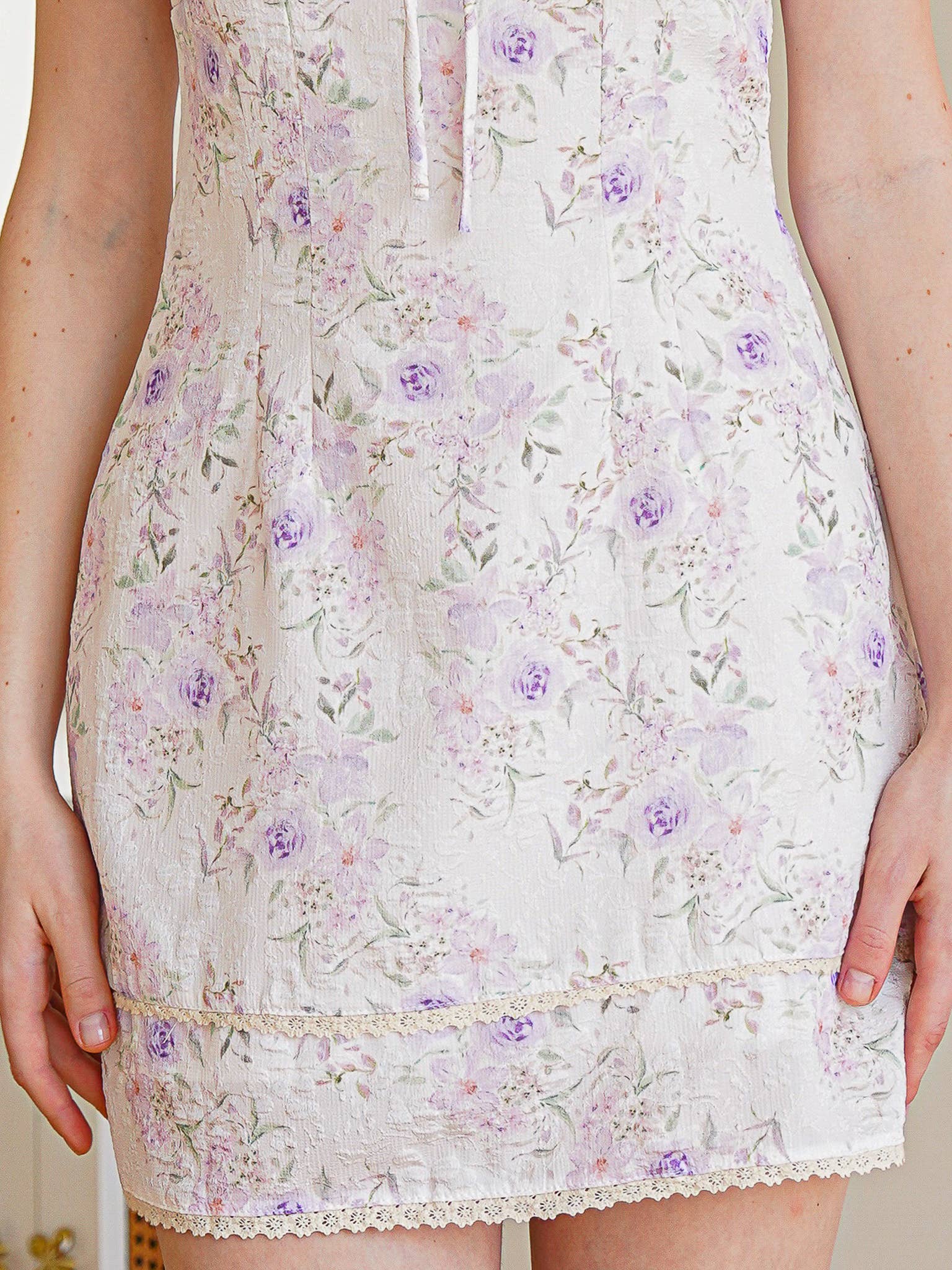 ROSIE POSIE - Wholesale Dress - Women's - RP2326 - Lilac Lace-Trim Sundress1