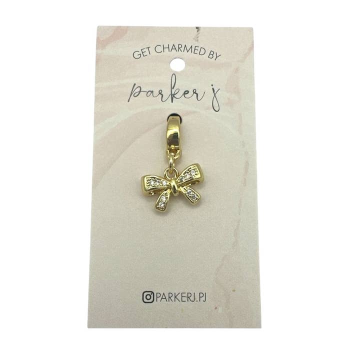 CZ Mini Boog Bedel voor wholesale door Parker J Jewelry & Charm Bar