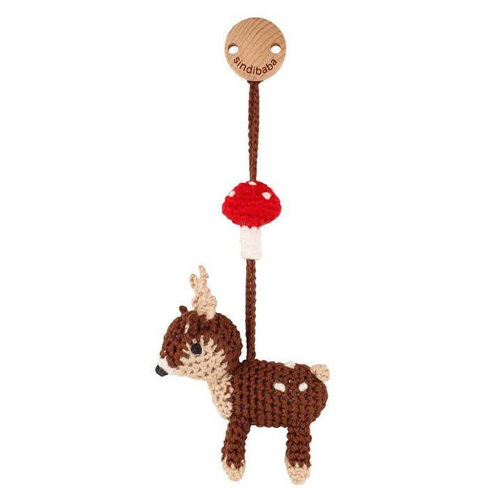 crochet toy bow pendant deer AUDREY for wholesale by SindiBaba