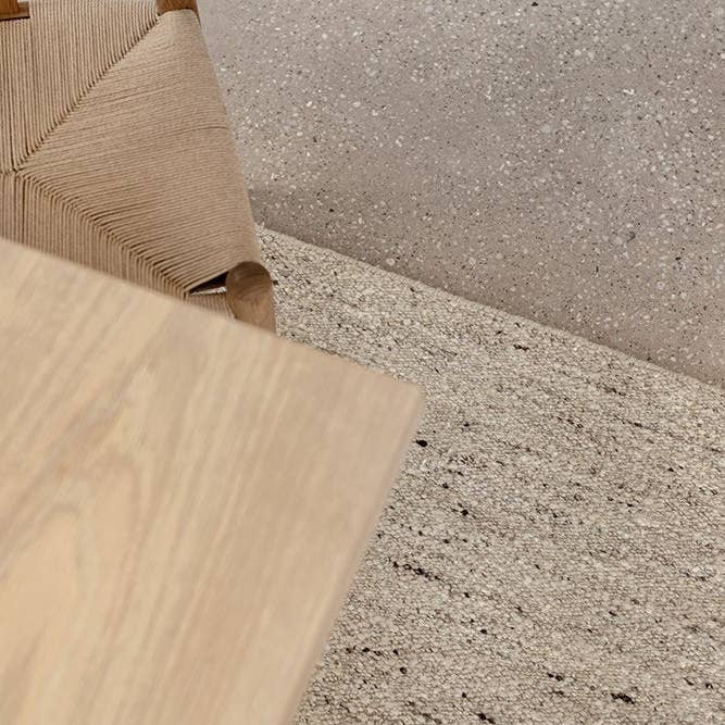 Aztec House - Wholesale Runner rug - Steph and Gian Elm Pepper Runner Rug | Hand Loomed Flatweave, 100% Wool, Modern Plain & Textured Style | Durable Indian Craftsmanship1