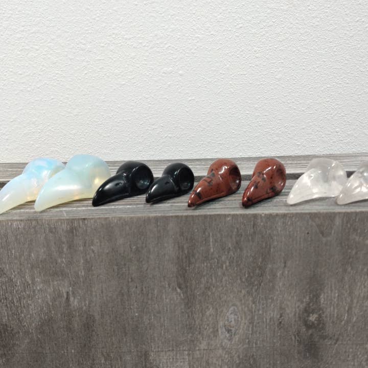 Keystone Crystals - Wholesale Decorative Figurine - Gemstone Raven Skull Figurine – Carved Crystal Decor21
