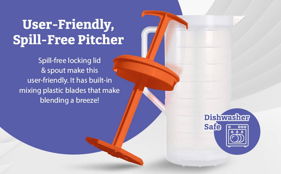 JBK Pottery – wholesale Pitcher – Mixing Pitcher - 2 Quart Capacity - Orange10