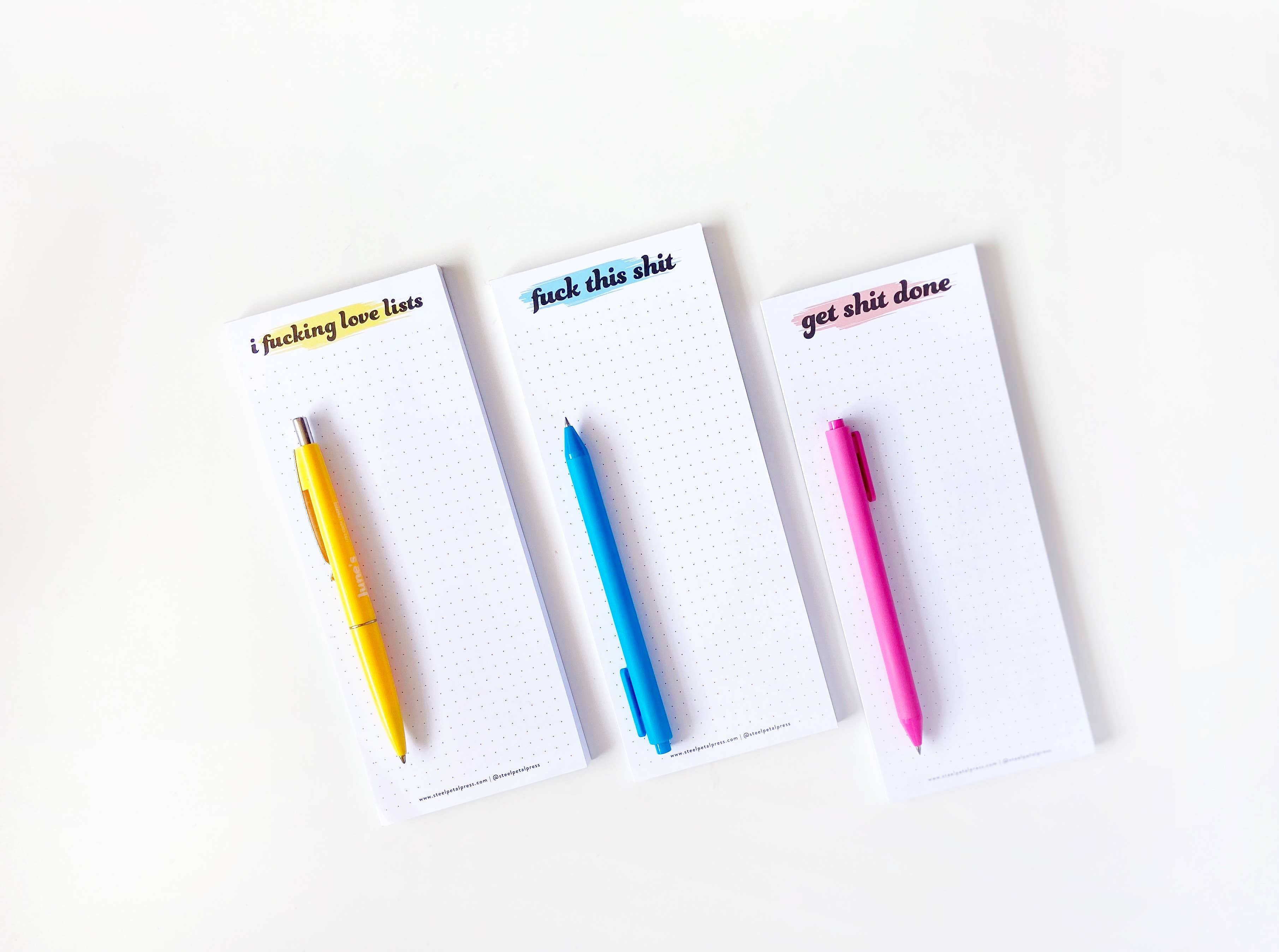 Steel Petal Press - Vente Blocs-notes - Love Lists Listpad - Bloc-notes de création de listes en forme de grille2