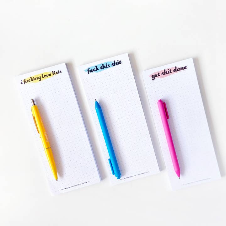 Steel Petal Press - Wholesale Notepad - Love Lists Listpad - Grid style list-making notepad2