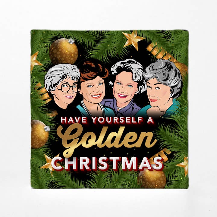 Versatile Coasters - Wholesale Coasters - Golden Girls Christmas Ceramic Coasters