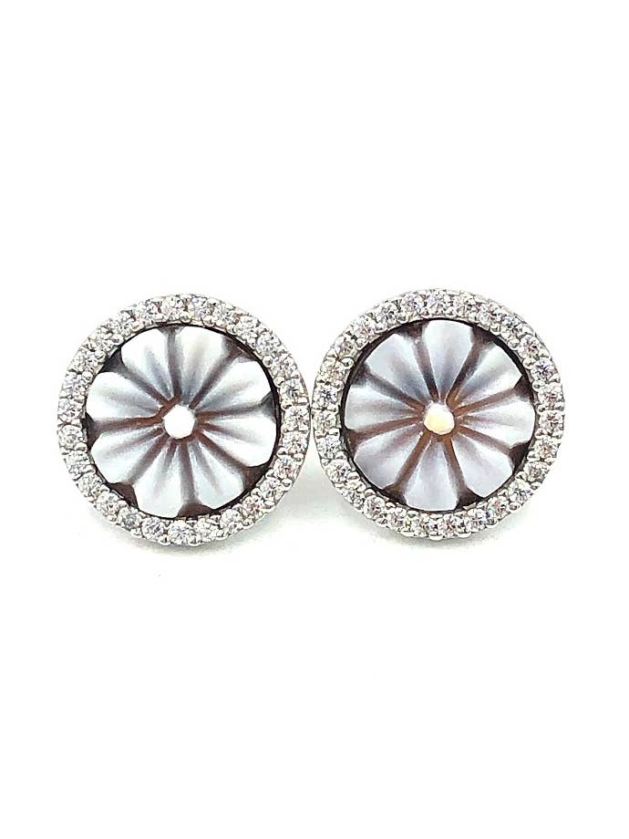 Boucles d'oreilles en argent 925 M Tit. Avec Cameo pour la vente par Tererò s.r.l.