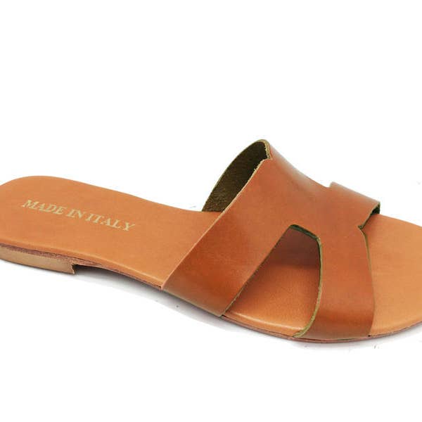 SOPHIA - Ciabatta in pellame Vacchetta per la vendita all'ingrosso da parte di Luca Di Fero