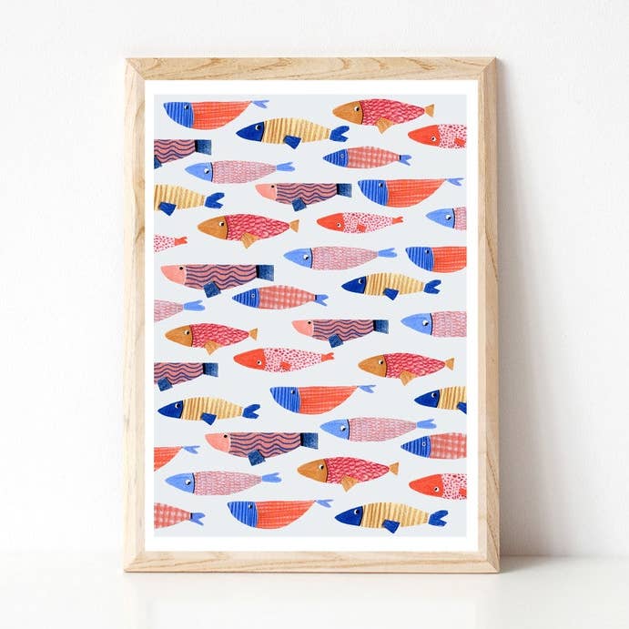 Stampa A4 sotto il mare per la vendita all'ingrosso da parte di Abbie Cleave Illustration