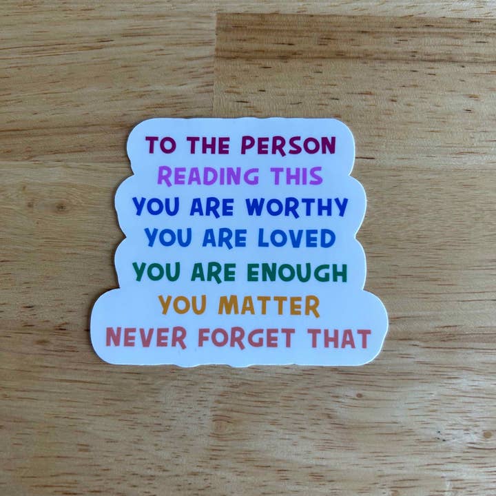 Lemonsgrace Designs - Wholesale Sticker - You Matter-You are Loved