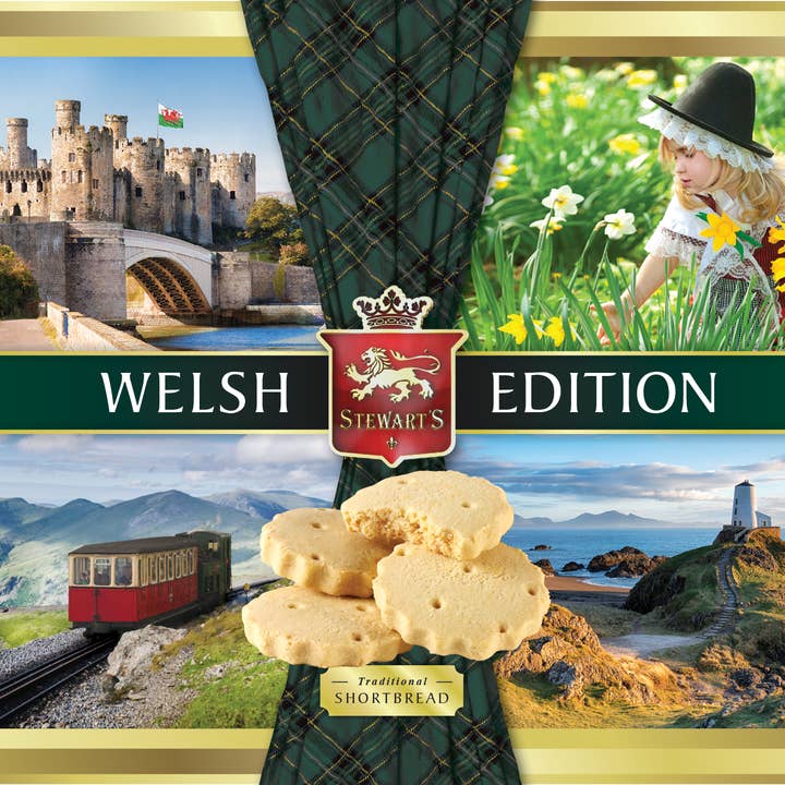Stewarts' Tartan - Welsh Edition Shortbread Tin - 150g for wholesale by MANAV
