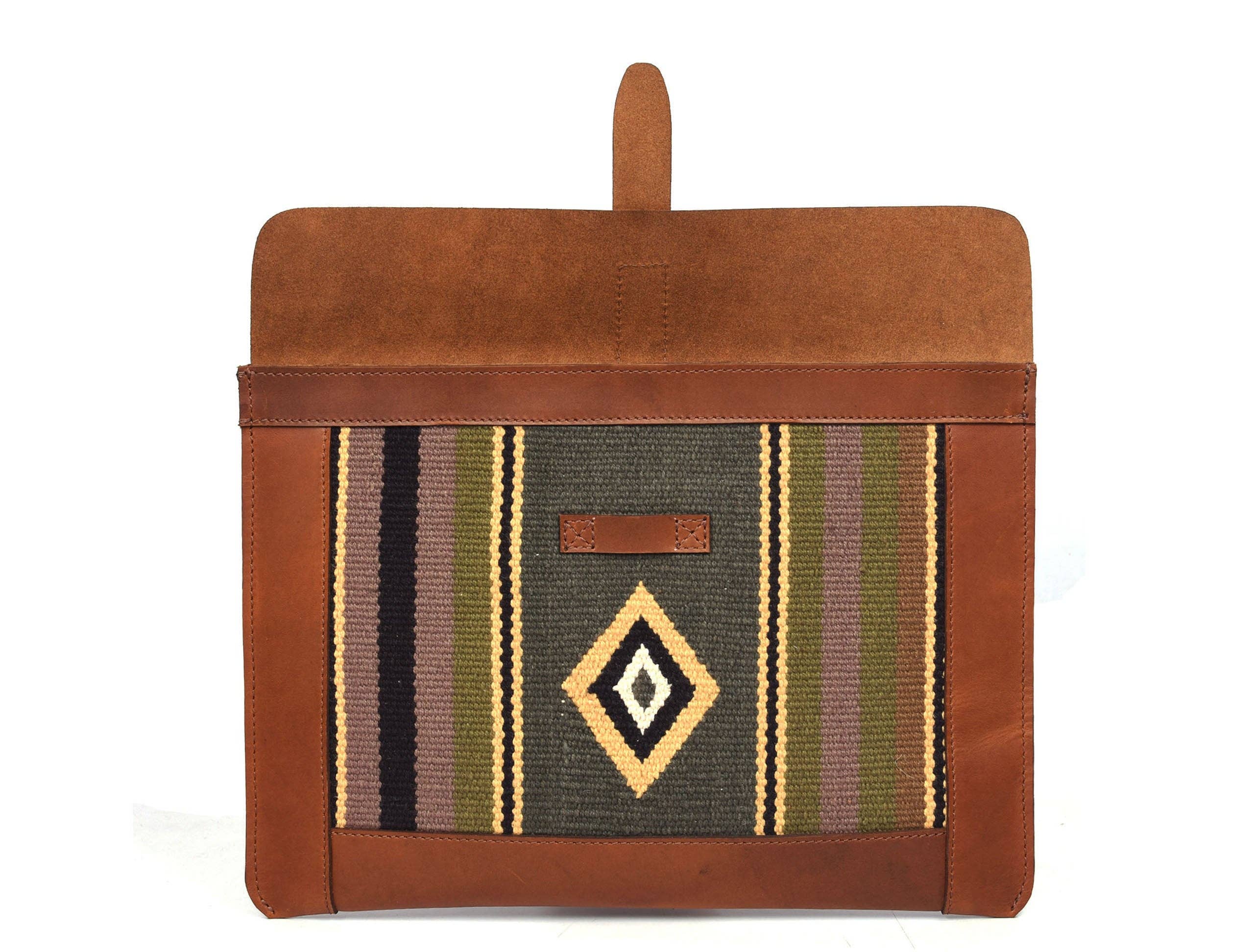 TLG Canada - Venta al por mayor Funda de portátil/tableta - Mujer - Funda de Cuero Vintage Bohemia para MacBook Caramelo Marrón6