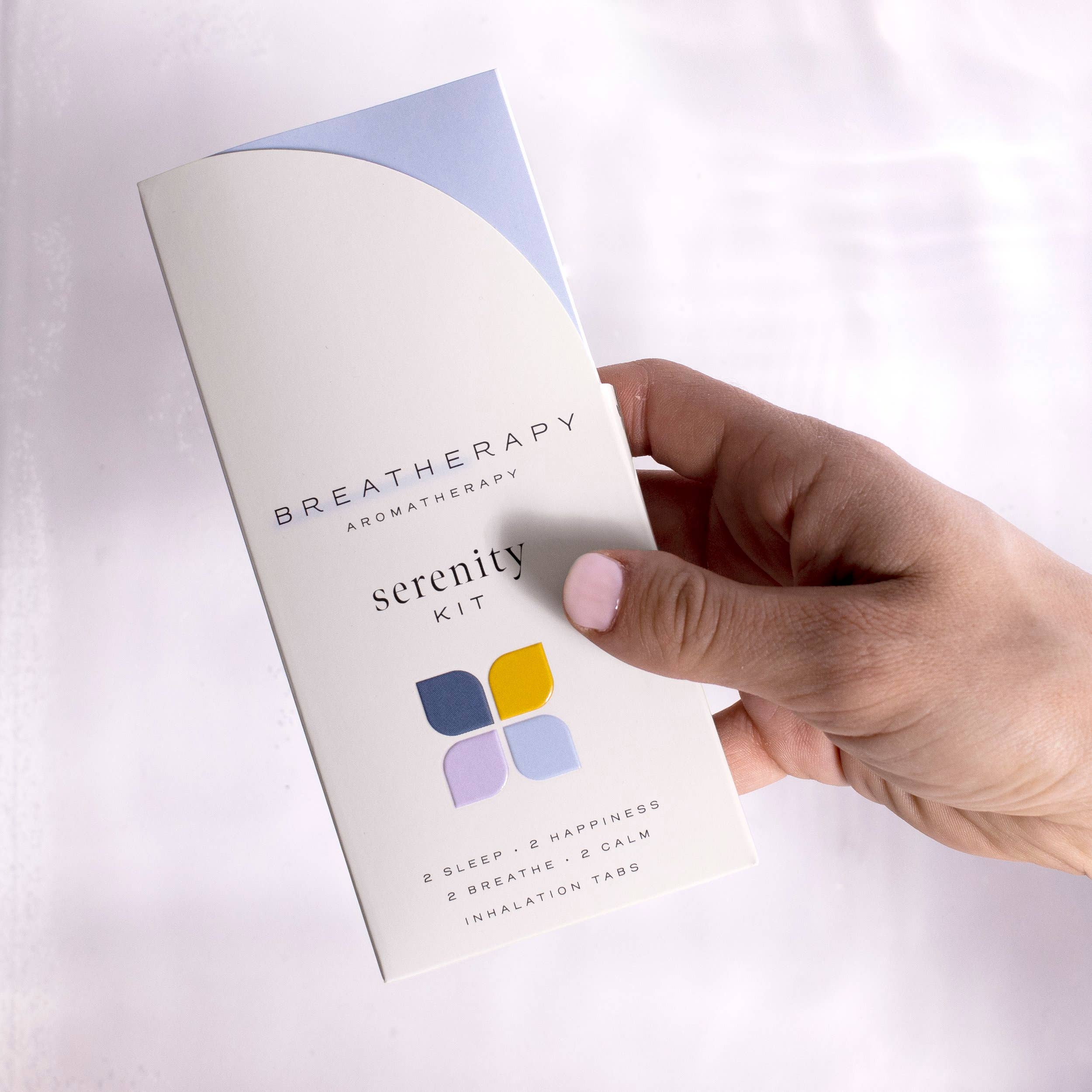 Breatherapy - Vente Inhalateurs d'aromathérapie - SERENITY KIT Patchs Aromatiques Apaisants pour le Soulagement du Stress (8 unités)6