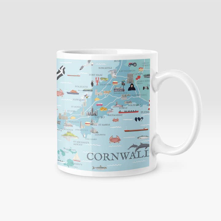 Betty Boyns Designs – wholesale Coffee mug – ILLUSTRATED MAP MUGS56