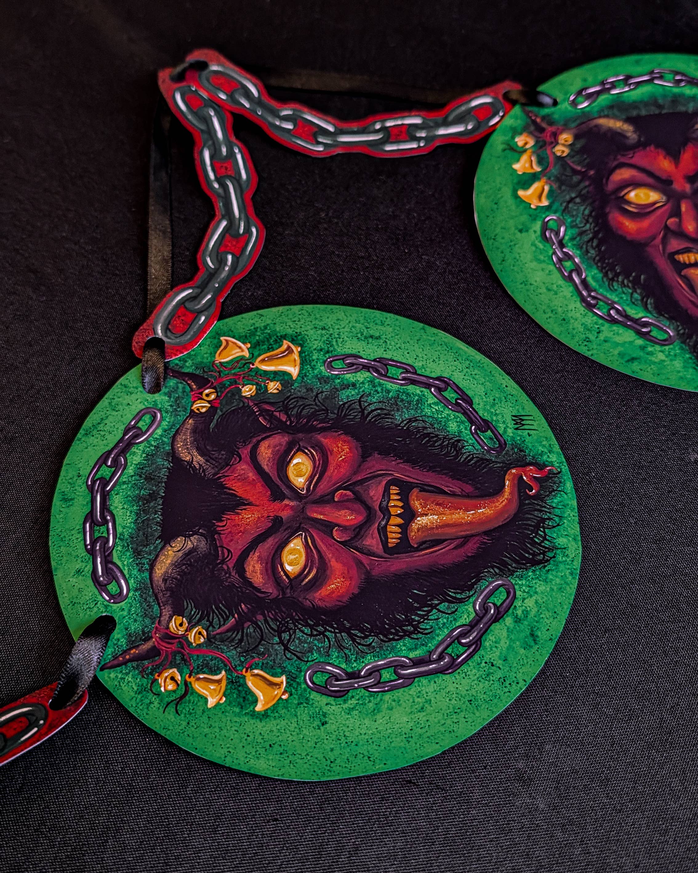 Meagan Meli Illustration - Wholesale Bunting/Garland - Krampus Paper Garland3