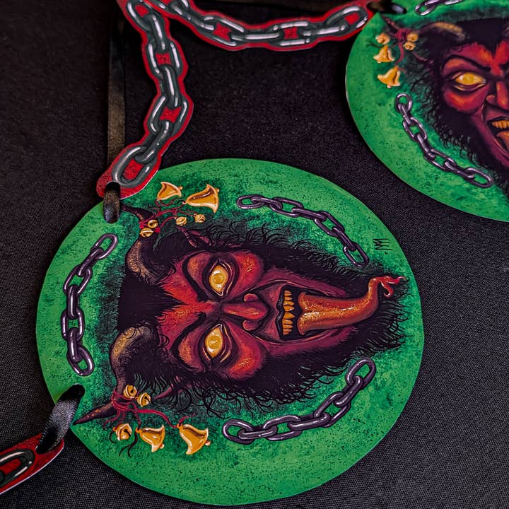 Meagan Meli Illustration - Wholesale Bunting/Garland - Krampus Paper Garland3