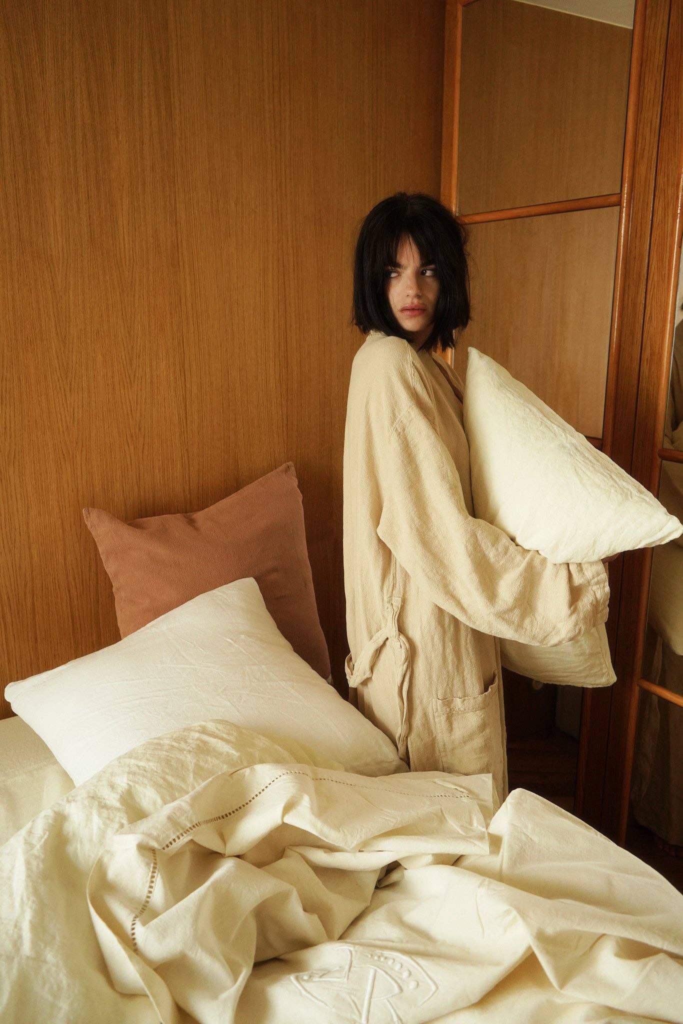 Maison Masarin - Wholesale Badjas - Dames - Kimono van ruw linnen8