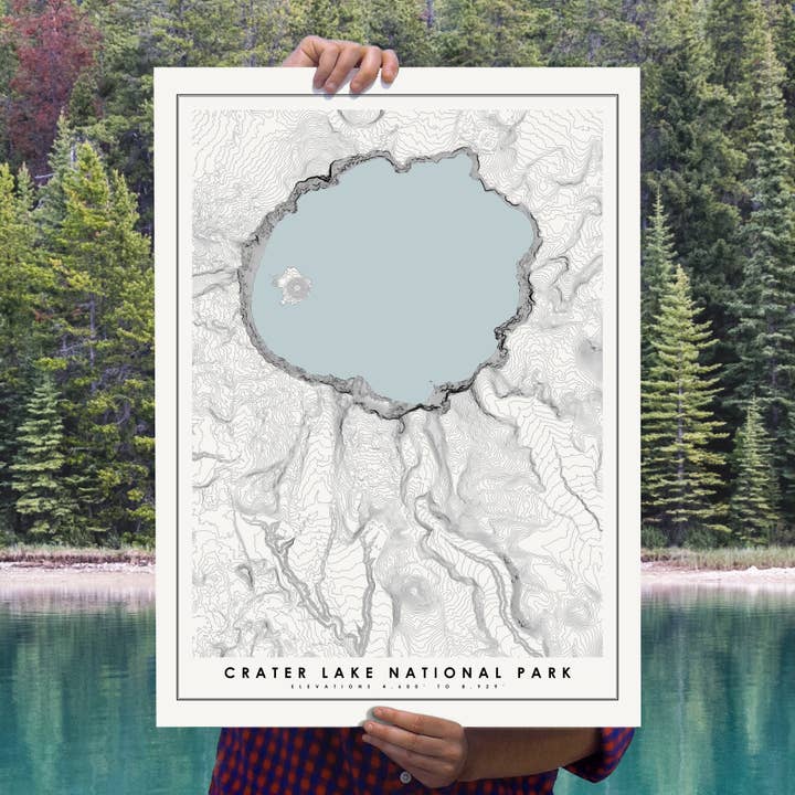 Krater Lake National Park Plakat for engroshandel hos Mr City Printing