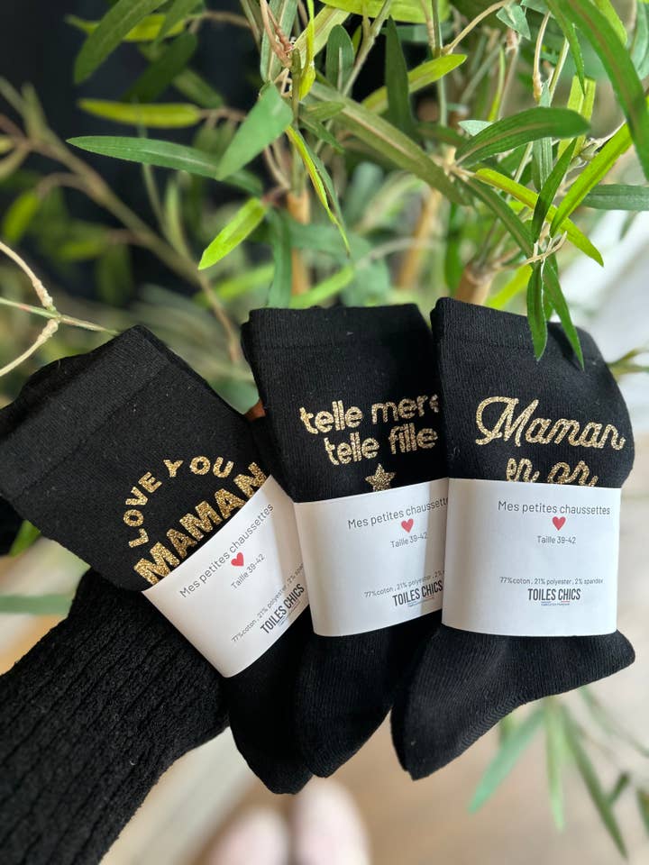 Cotton socks - Mother's Day collection for wholesale by Toiles Chics