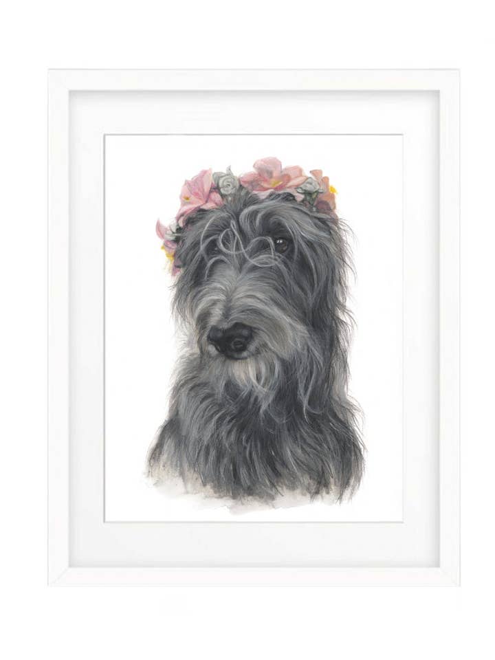 The Hearthound (Art Print) | Scottish Deerhound Print for wholesale by Art by Lana Mathieson